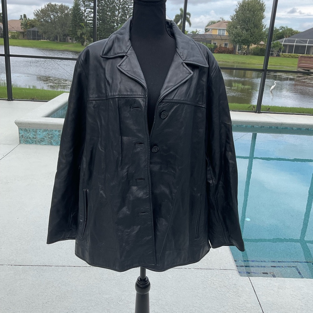 Classic Black Leather Women's Jacket